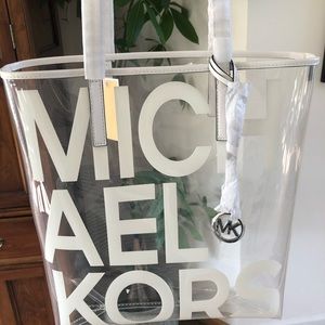 Brand new, Michael Kors clear PVC Plastic tote bag
